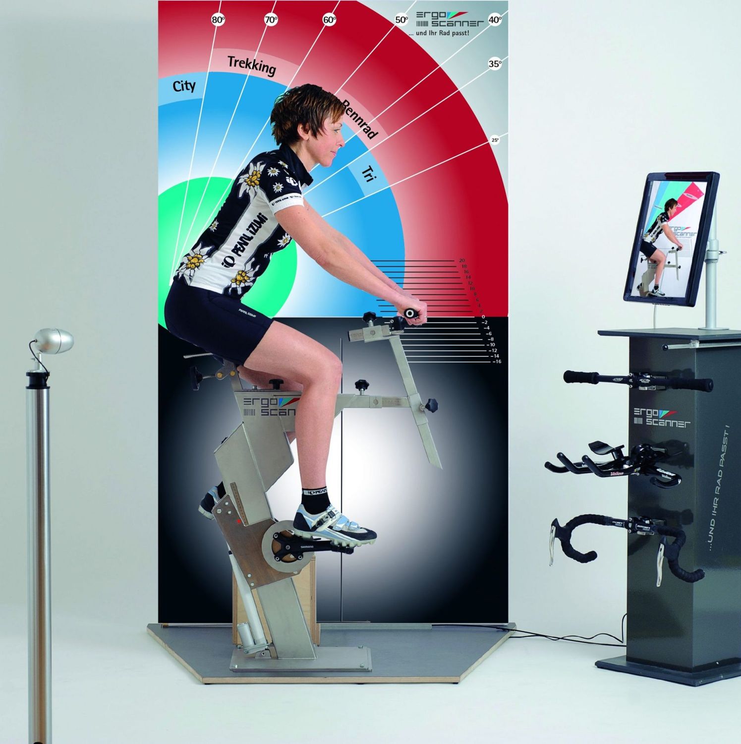 Bikefitting avec l'Ergoscanner Pro – analyse vidéo de la position assise